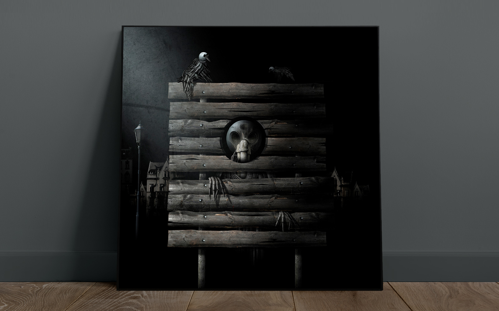 Creepy Dark Gothic Mechanical Creatures_wall art