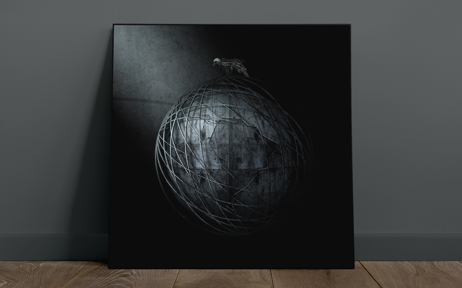 Dark Mechanical Crowded Earth_wall art