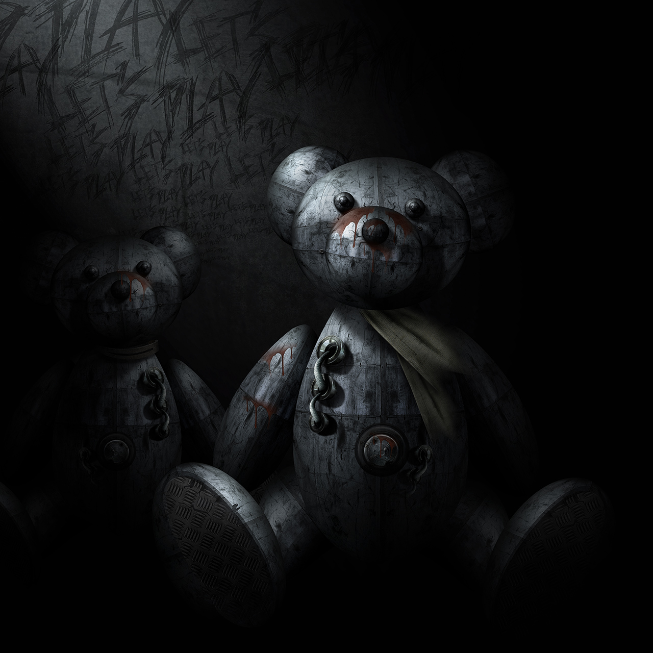 Let’s Play – Dark Creepy Mechanical Bears – 1280px