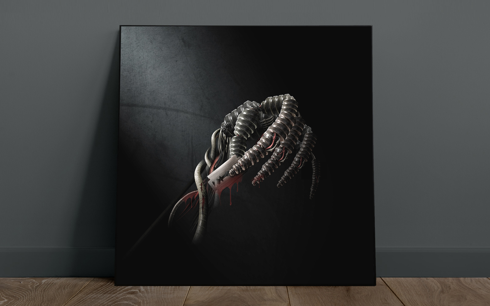 Suicidal Robotic Hand_wall art