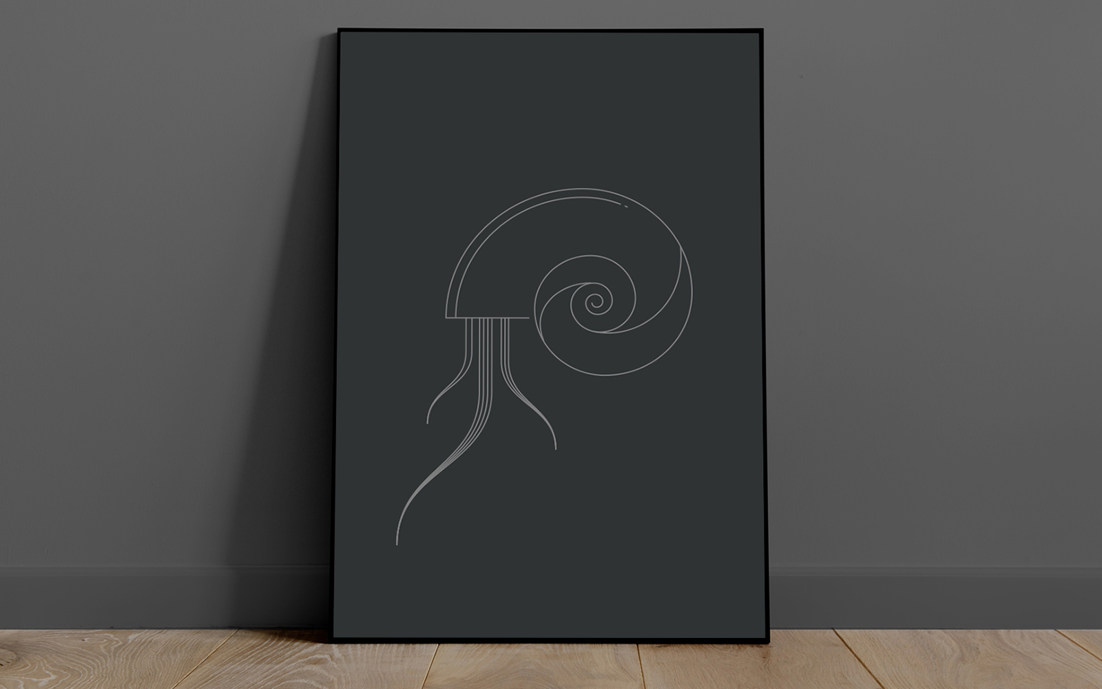 Dark Alien Sea Snail_wall art