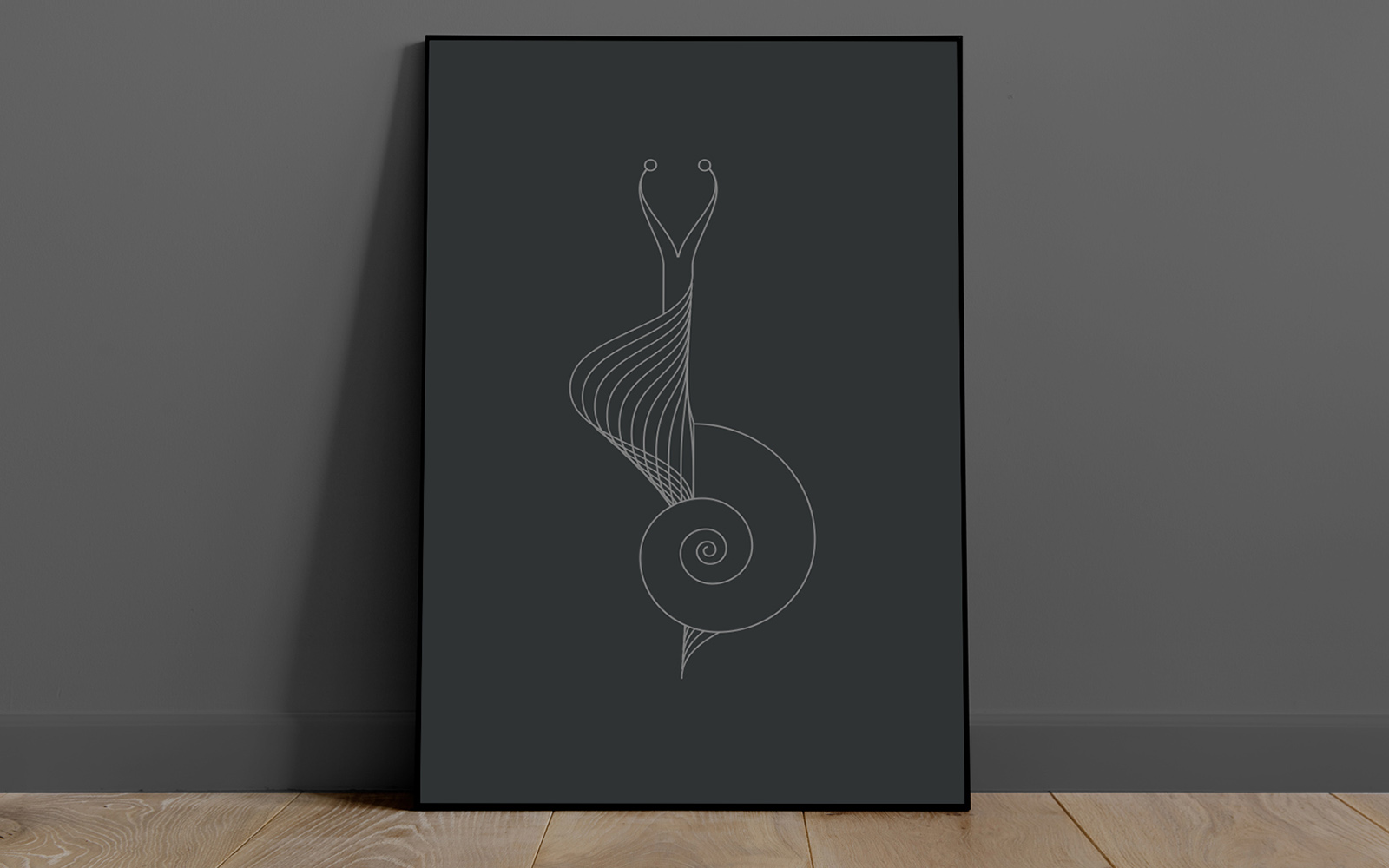 Dark Alien Snail_wall art